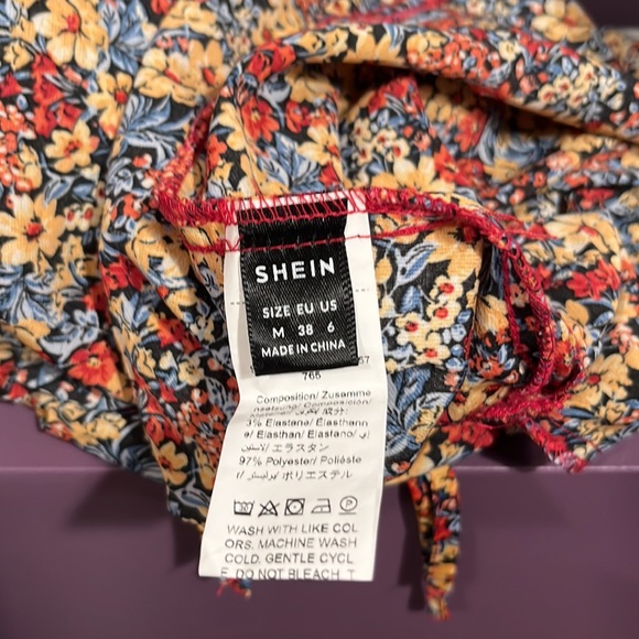 SHEIN Maternity Backless Floral Allover Print Halter Dress - Picture 3 of 6